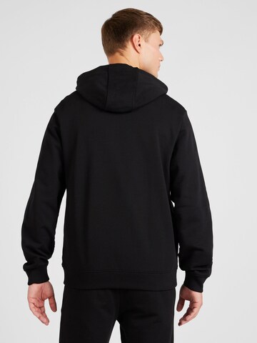 HUGO Zip-Up Hoodie 'Daple' in Black