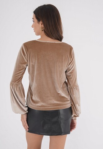 FRESHLIONS Shirt 'Viveka' in Beige