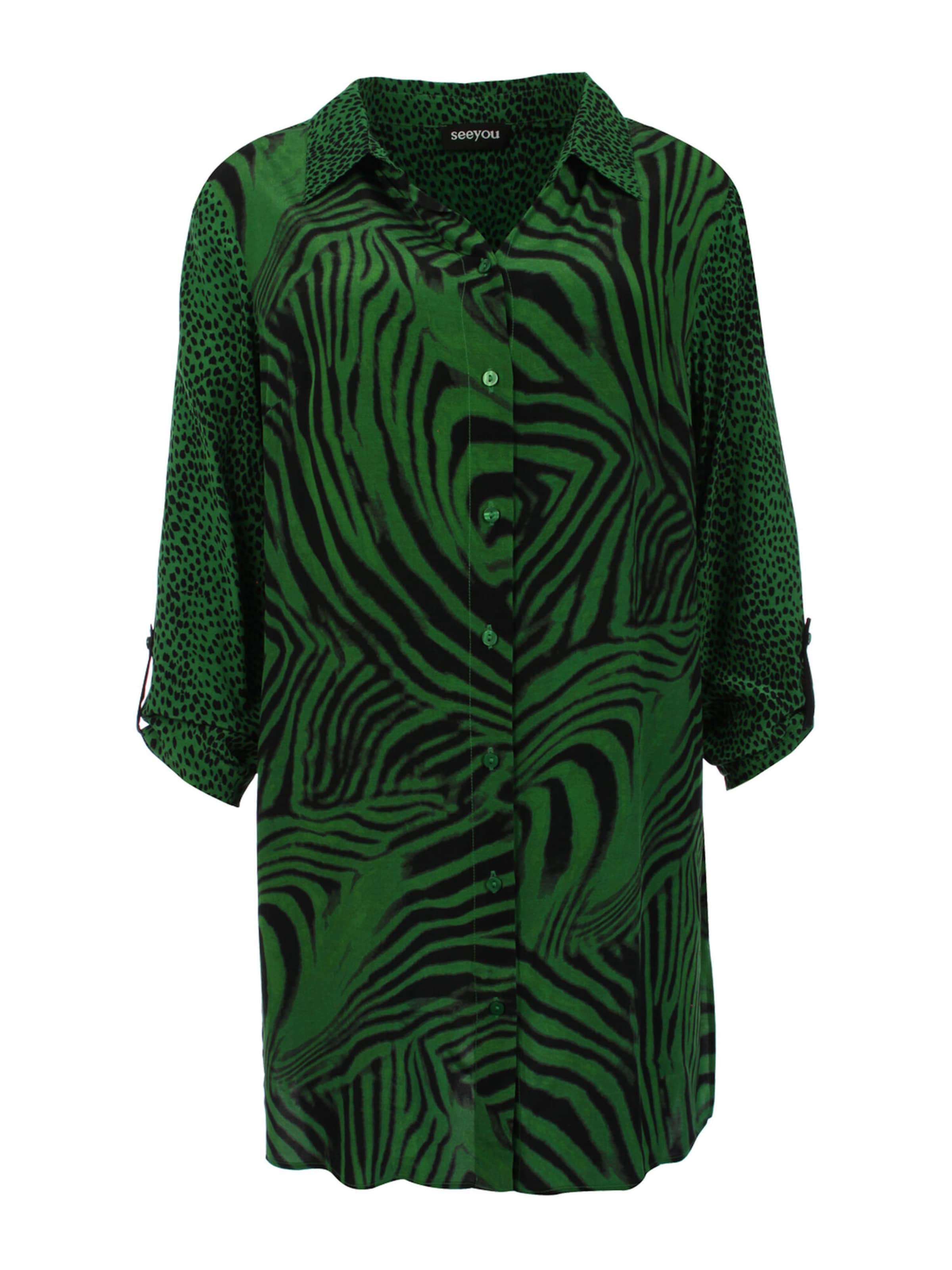 SEEYOU BY BIGGI M. Blouse in Green: front