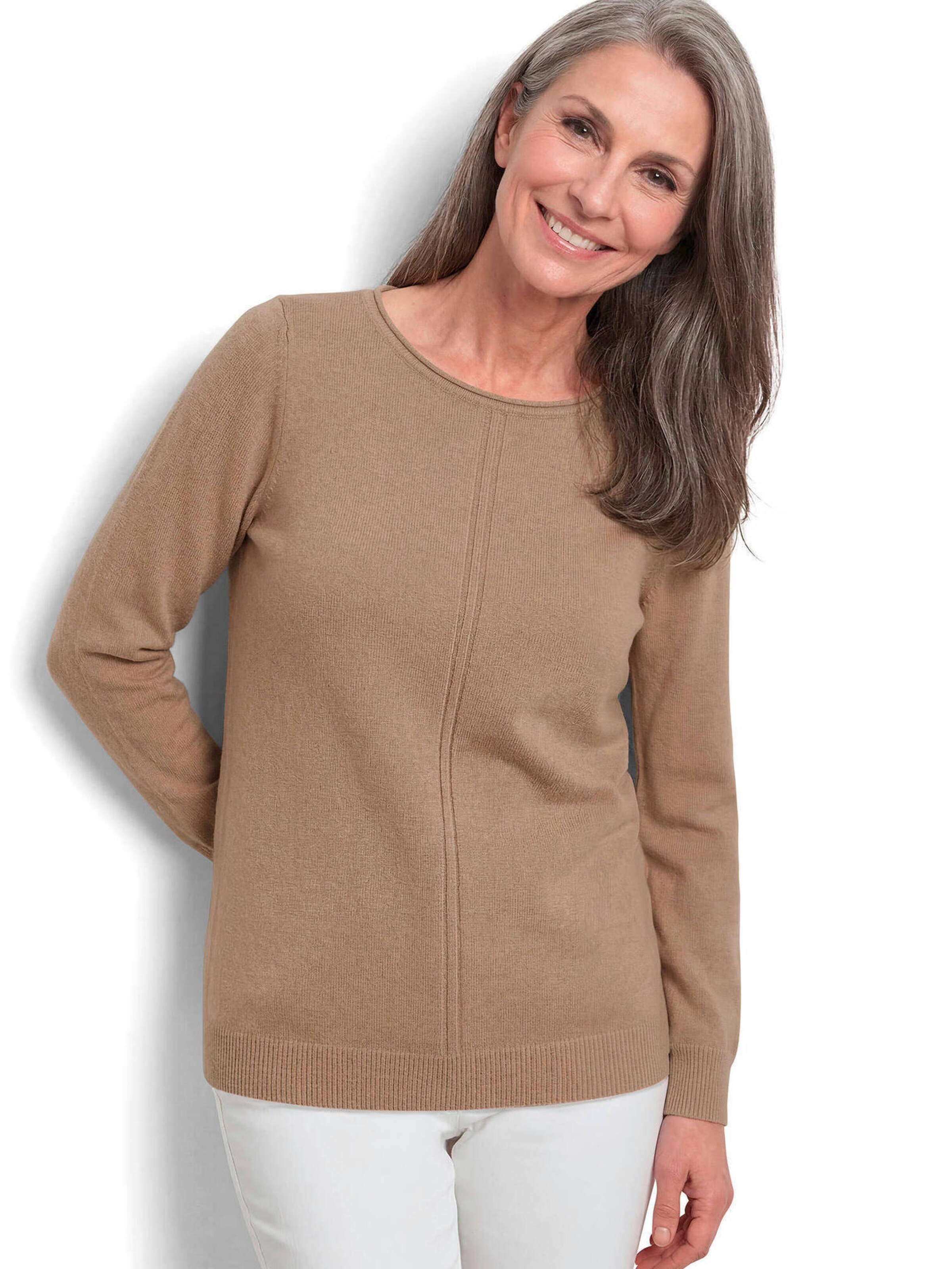 Goldner Sweater in Beige: front