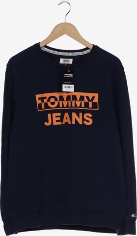 Tommy Jeans Sweatshirt & Zip-Up Hoodie in L in Blue: front