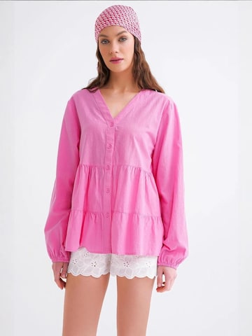 MixRay Blouse 'Hemden' in Roze