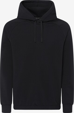 Hanro Sweatshirt ' Natural ' in Black: front