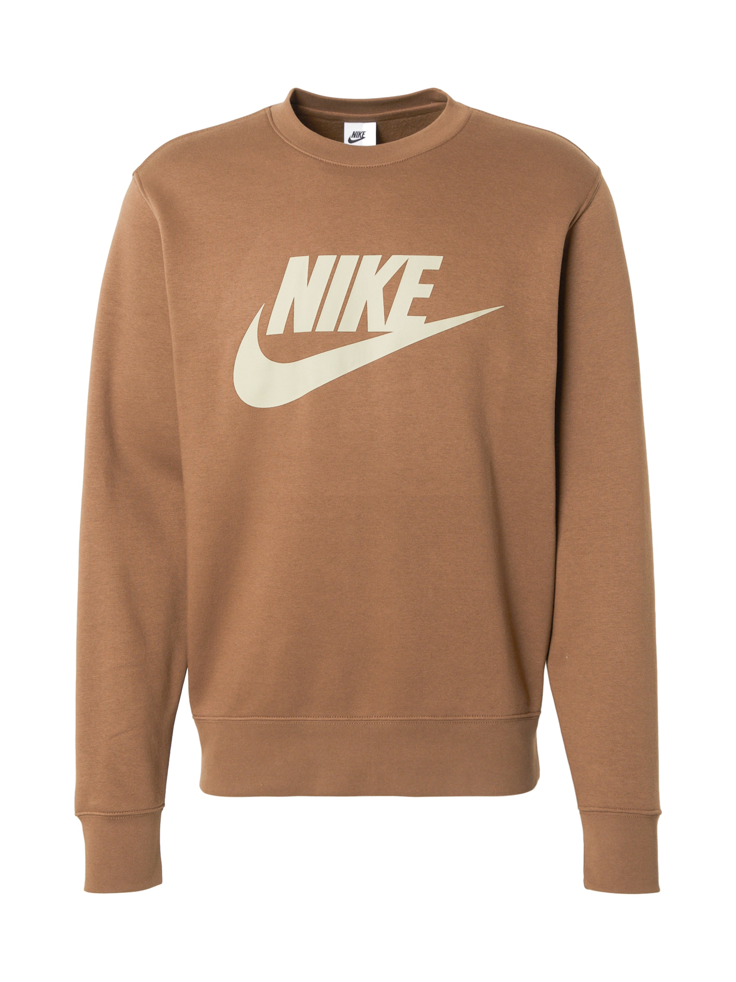 Nike Sportswear Sweatshirt 'CLUB' in Brown: front