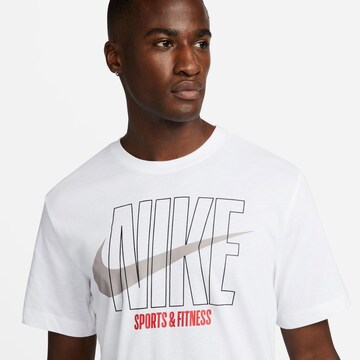 NIKE - Camisa funcionais 'Slub' em branco