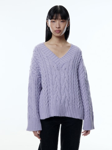 EDITED Sweater 'Alizee' in Purple: front