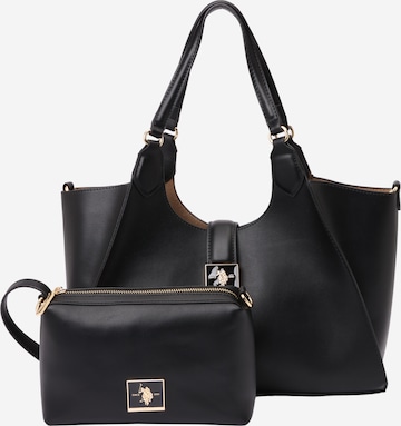 juoda U.S. POLO ASSN. Rankinė: priekis