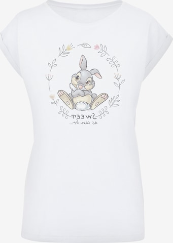 T-shirt 'Disney Klopfer Thumper Sweet As Can Be' F4NT4STIC en blanc : devant