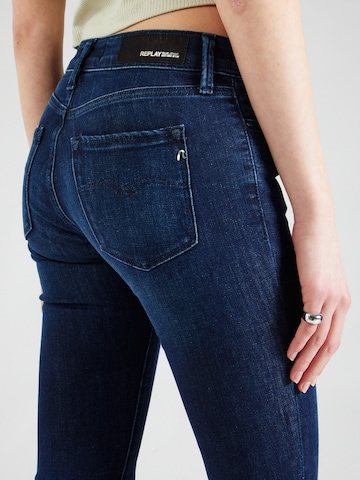 REPLAY Skinny Jeans 'NEW LUZ' in Blauw