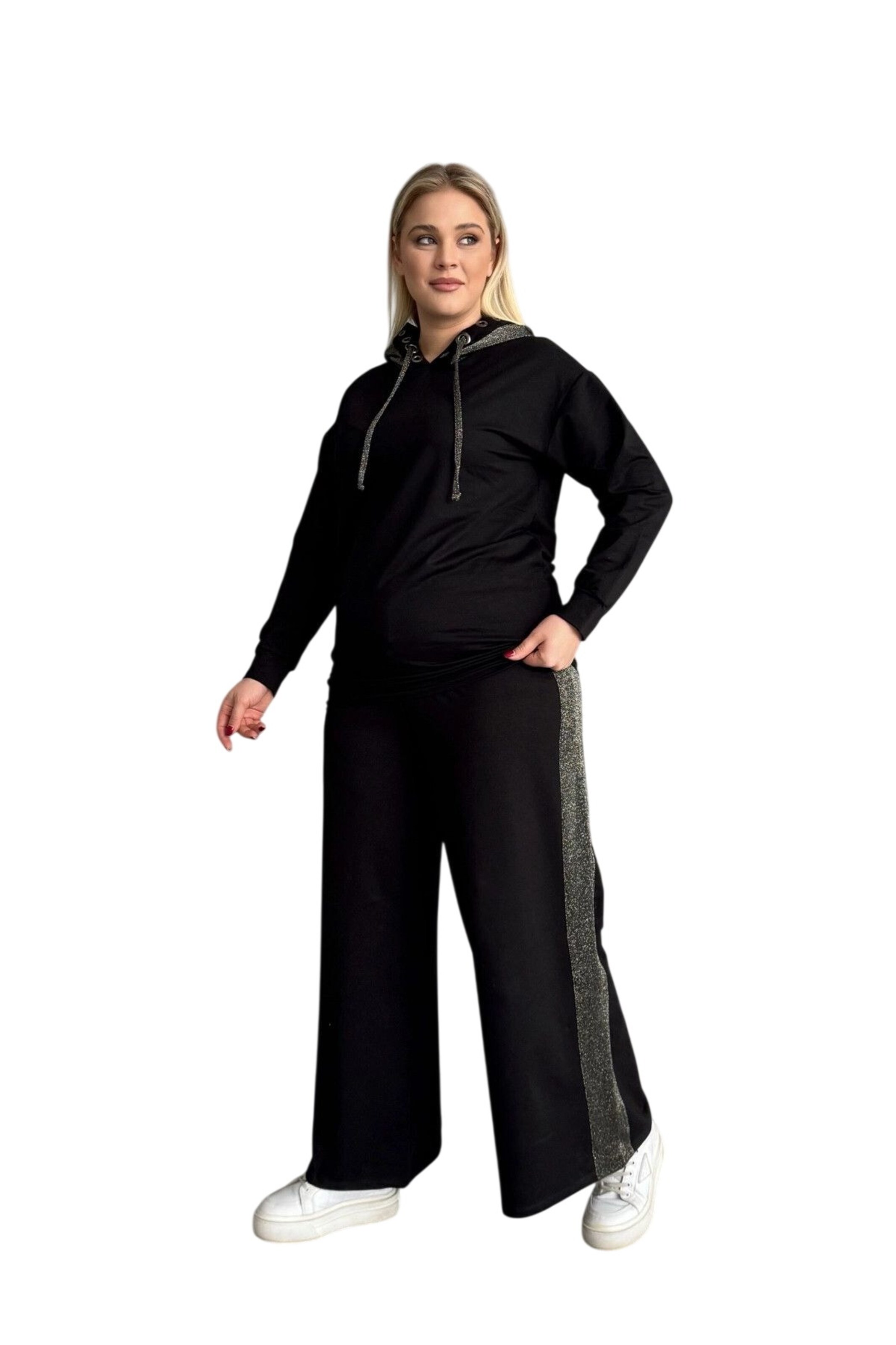 Stil Diva Sweatshirt in Zwart