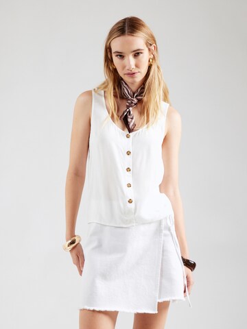 Camicia da donna 'VMBumpy' di VERO MODA in bianco: frontale