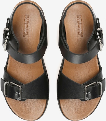 INUOVO Strap Sandals in Black