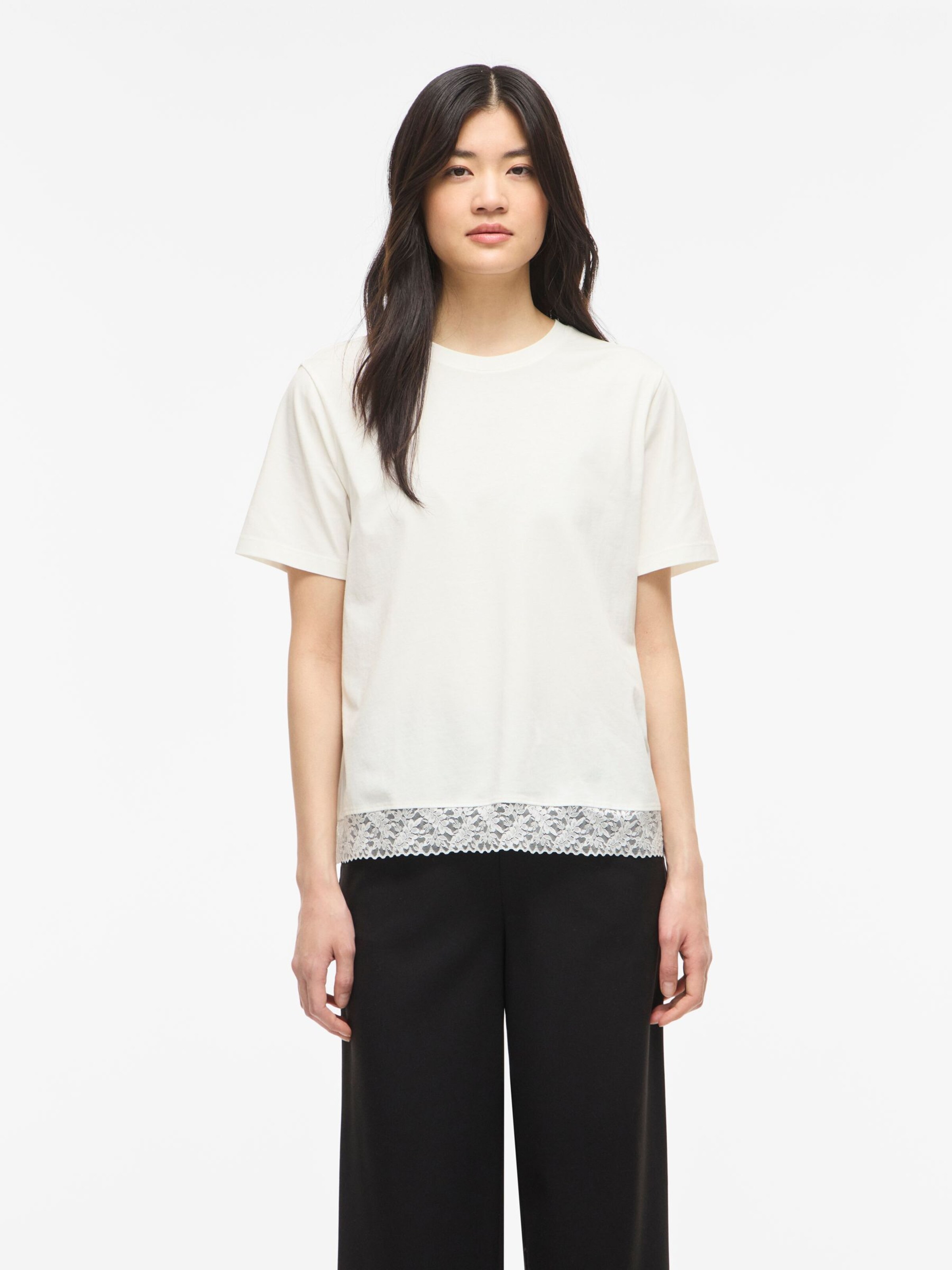T-shirt VILA en blanc : devant