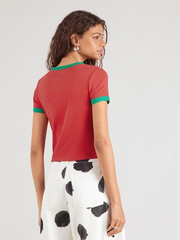 LEVI'S ®Majica 'RINGER X USA RETRO' - crvena boja
