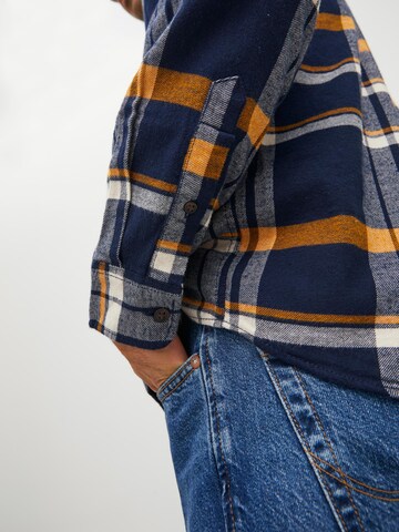 JACK & JONES Regular fit Button Up Shirt 'Owen' in Blue