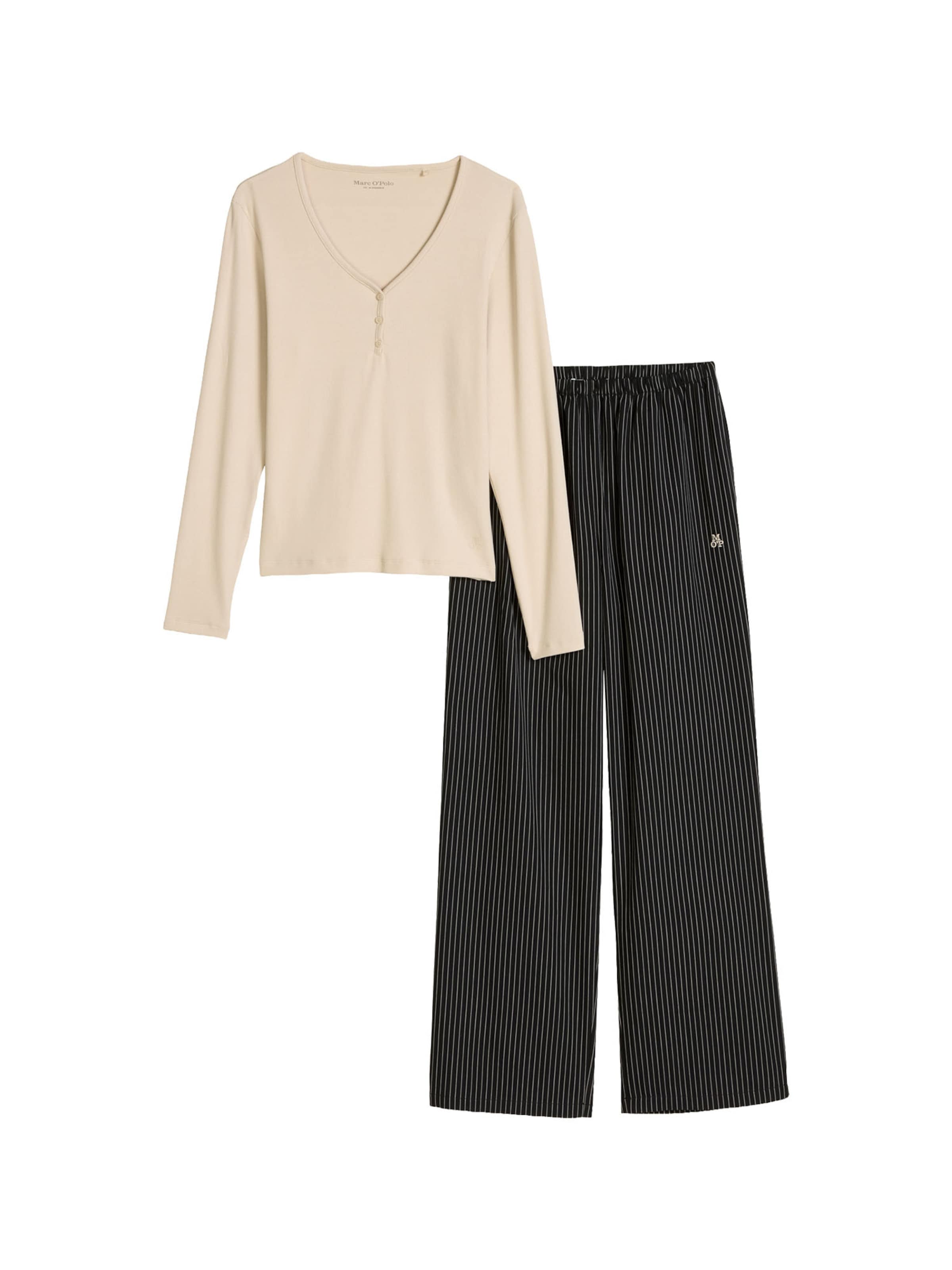 Marc O'Polo Loungeanzug ' Classic ' in Beige: Vorderseite