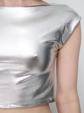 T-shirt No Matter What en argent