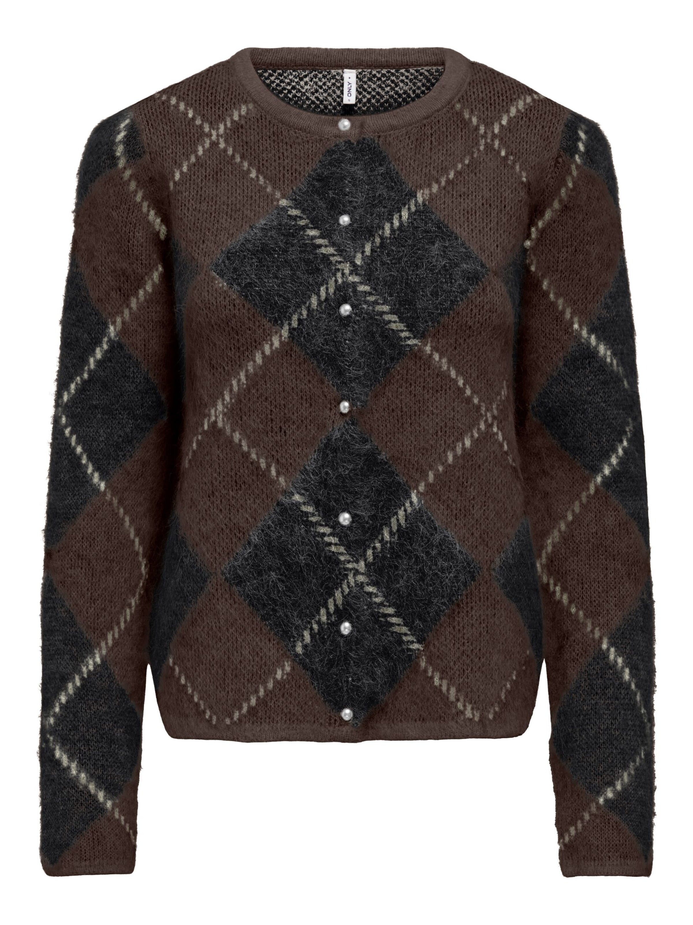 ONLY Strickjacke‌‌‌‌‌ in Braun: Vorderseite