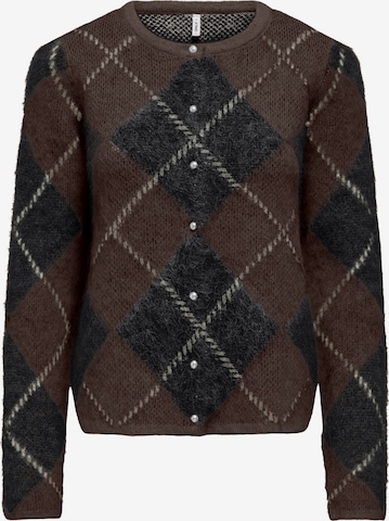 ONLY Strickjacke in Braun: Vorderseite