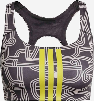 ADIDAS PERFORMANCE Bustier Urheilurintaliivit 'FARM' värissä musta: etupuoli