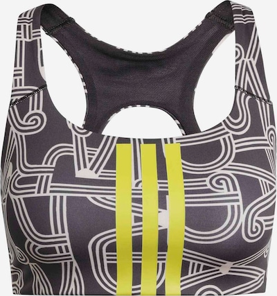 ADIDAS PERFORMANCE Urheilurintaliivit 'FARM' värissä keltainen / musta / valkoinen, Tuotenäkymä