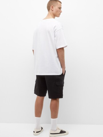 Pull&Bear Loosefit Shorts in Schwarz