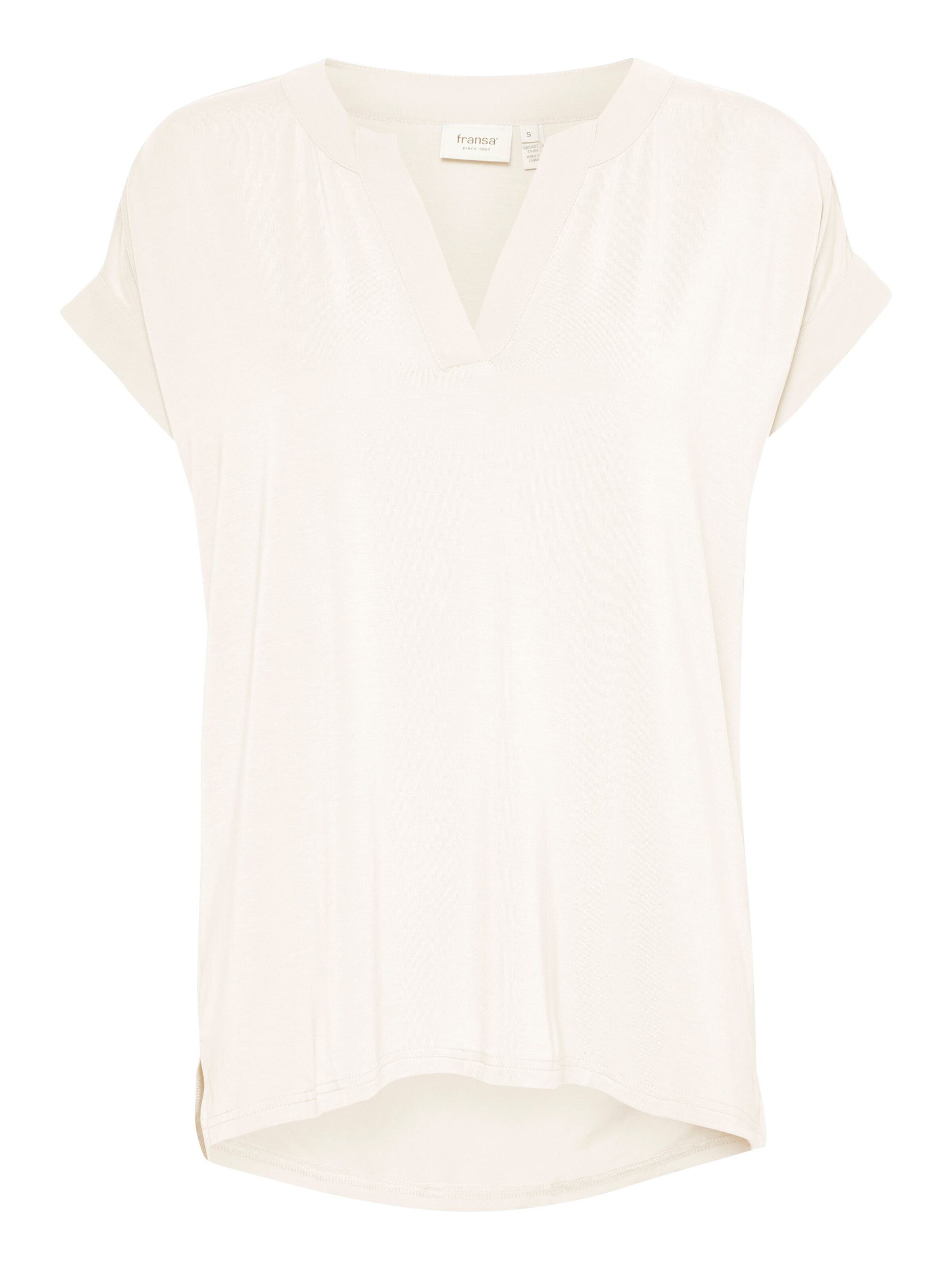 Fransa Shirt 'FRLiv' in Wit: voorkant