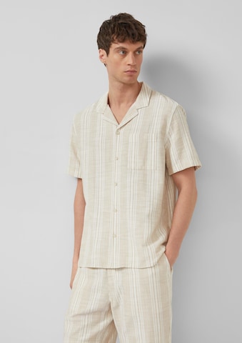 s.Oliver Pohodlné nošení Košile – béžová: přední strana