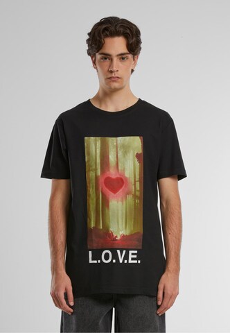 MT Men Shirt 'Wood Love' in Schwarz: Vorderseite