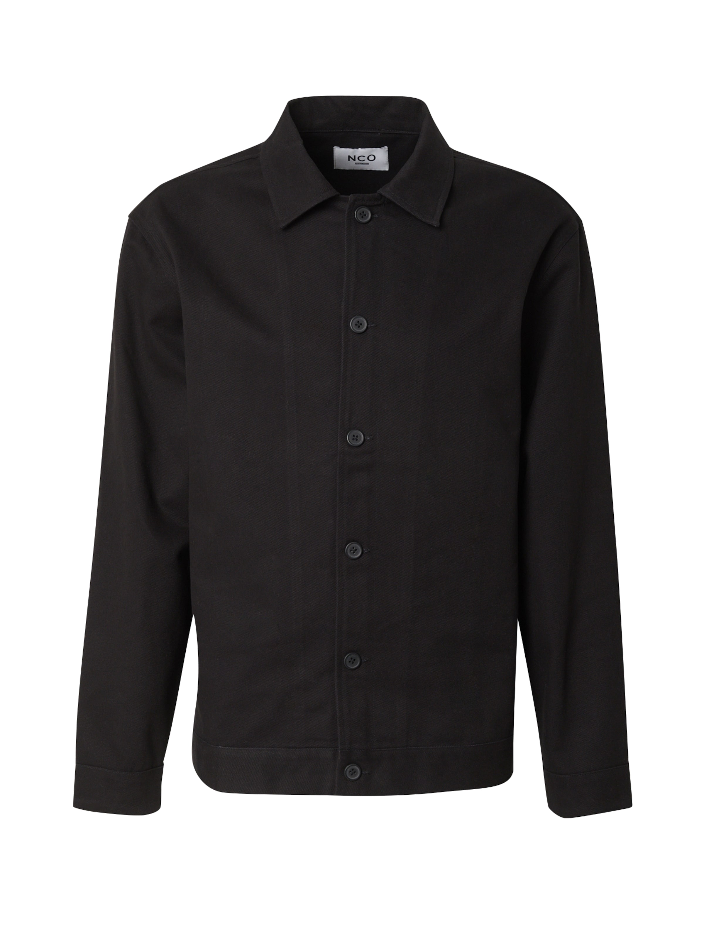 NCO Φθινοπωρινό και ανοιξιάτικο μπουφάν σε μαύρο: μπροστά