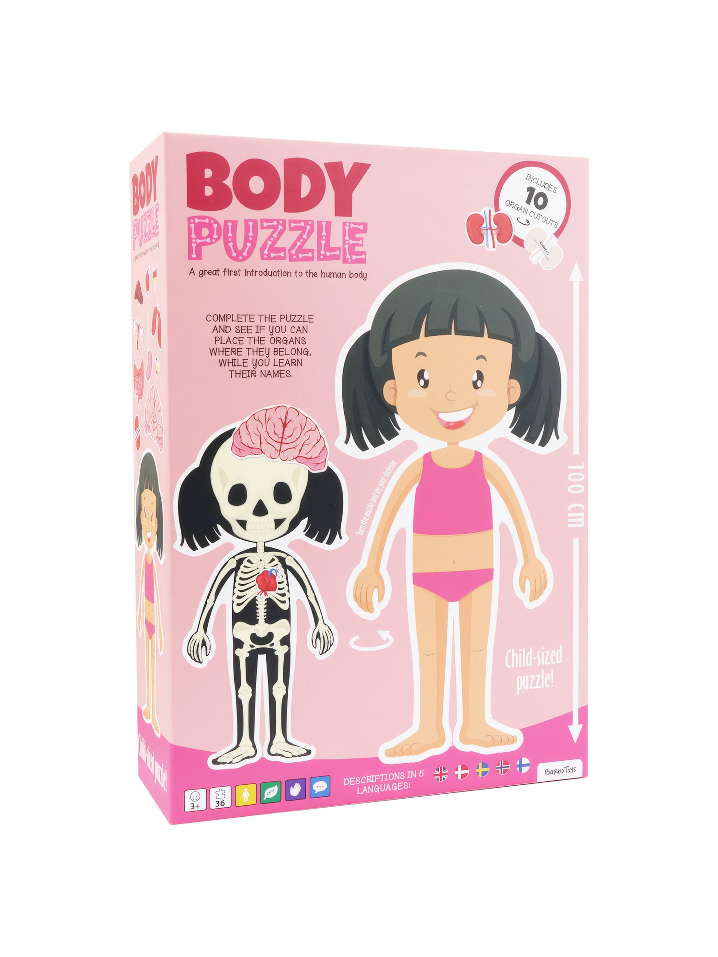 Barbo Toys Spel 'Körperpuzzle Mädchen' in Gemengde kleuren: voorkant