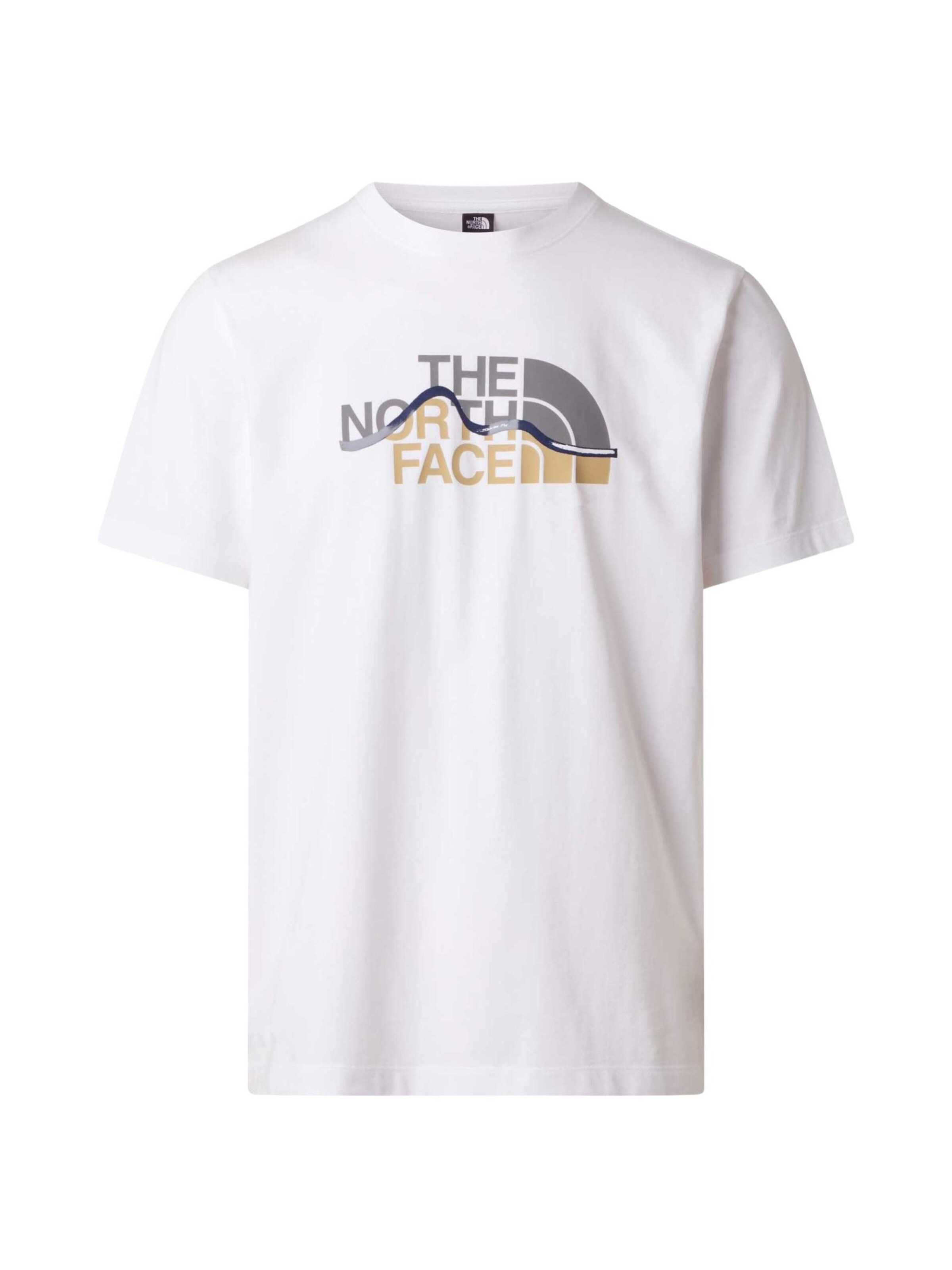 THE NORTH FACE Shirt 'MNT LINE RG SS' in White, Item view