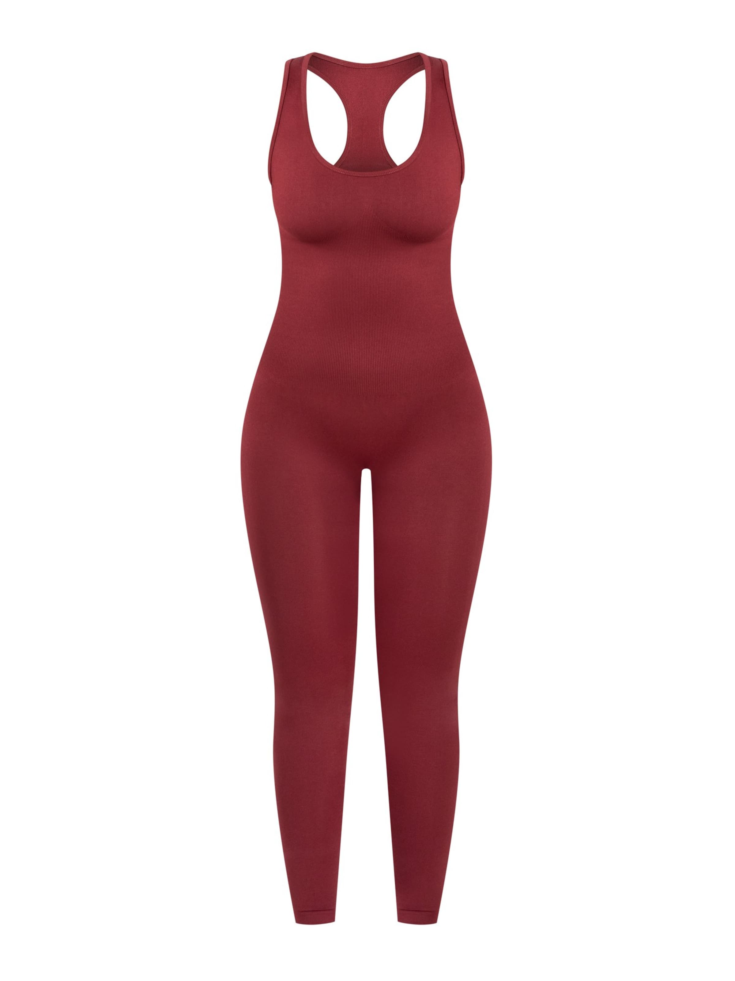 Smilodox Jumpsuit ' Seamless Elsie ' in Red: front