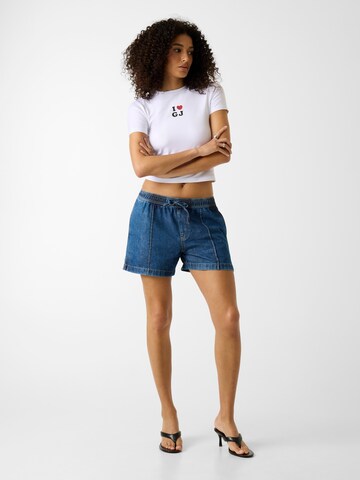 GUESS JEANS - Camiseta 'I LOVE GJ' en blanco