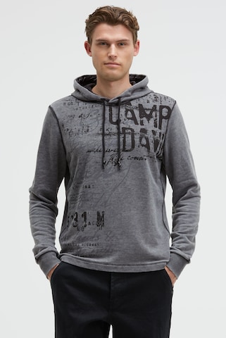 Felpa di CAMP DAVID in nero: frontale
