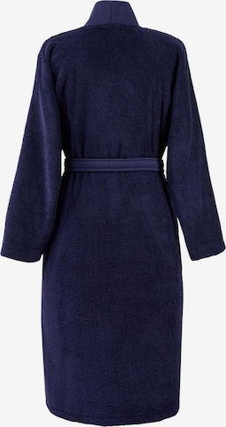 BOSS Home Long Bathrobe 'PLAIN' in Blue