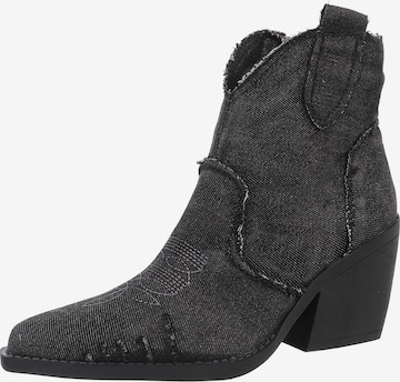 Ital-Design Stiefelette in Schwarz: Vorderseite