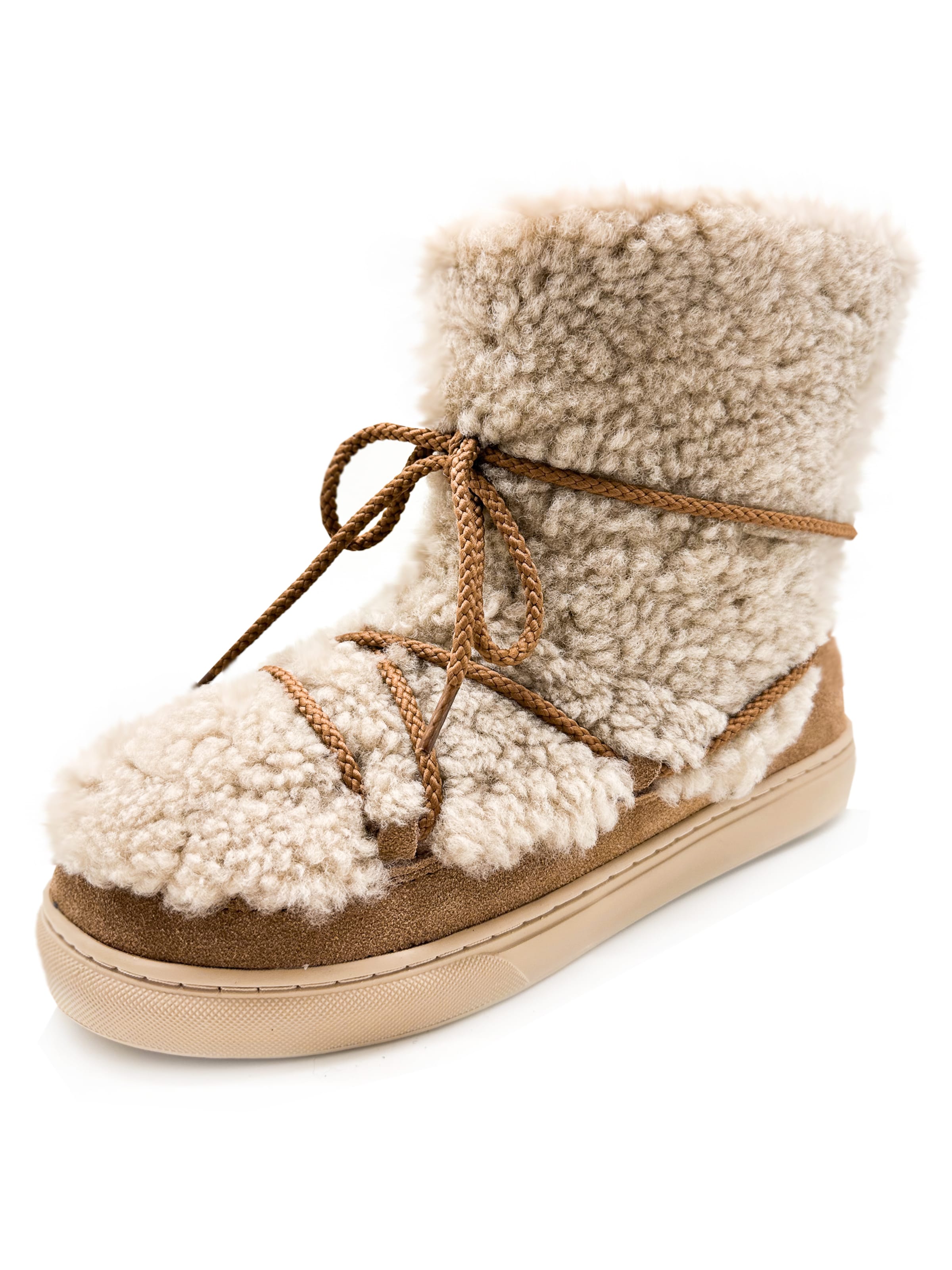 thies Lace-Up Boots 'thies 1856 ® Sheep Lace Boots' in Brown: front