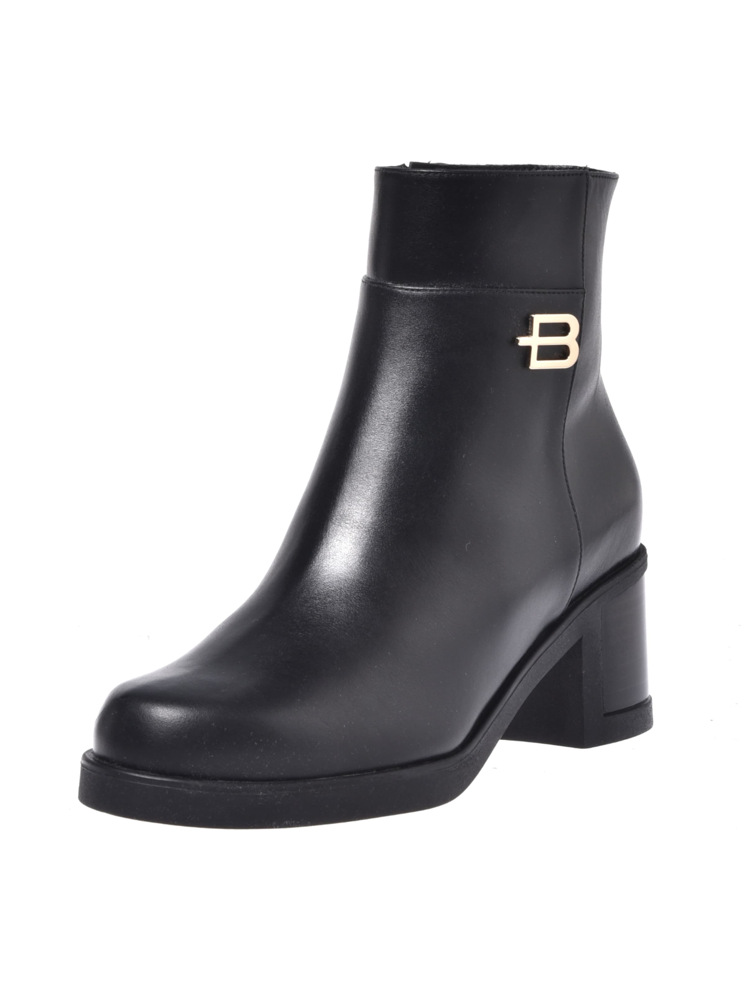 BALDININI Enkellaarsje in Zwart: voorkant