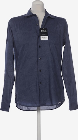 REPLAY Button Up Shirt in M in Blue: front