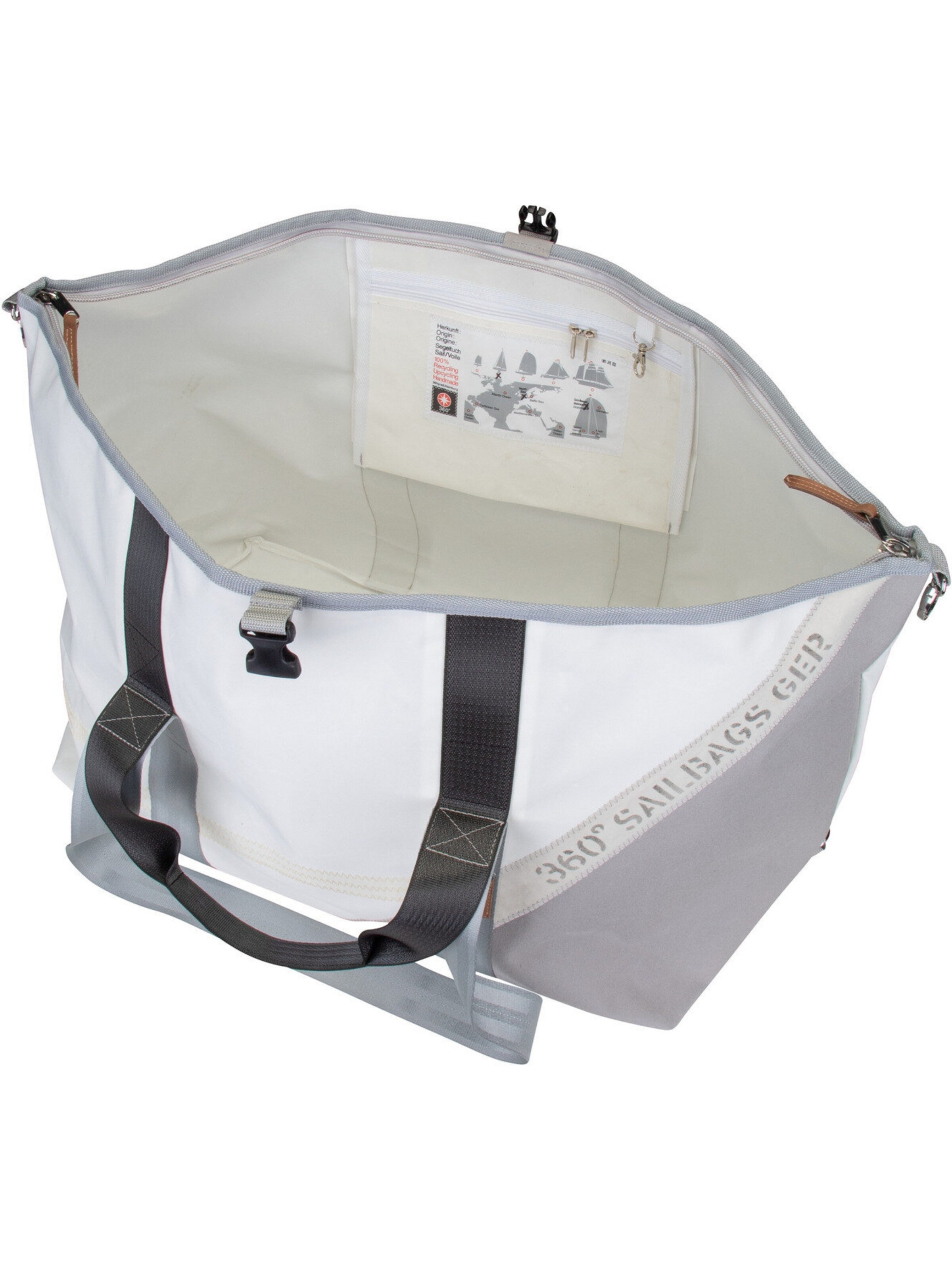 360 Grad Reisetasche in Weiß