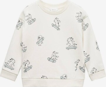 MANGO KIDS Sweatshirt 'Aopskate' in Wit: voorkant