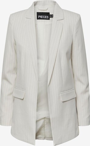 Blazer 'PCBOZZY' PIECES en blanc : devant