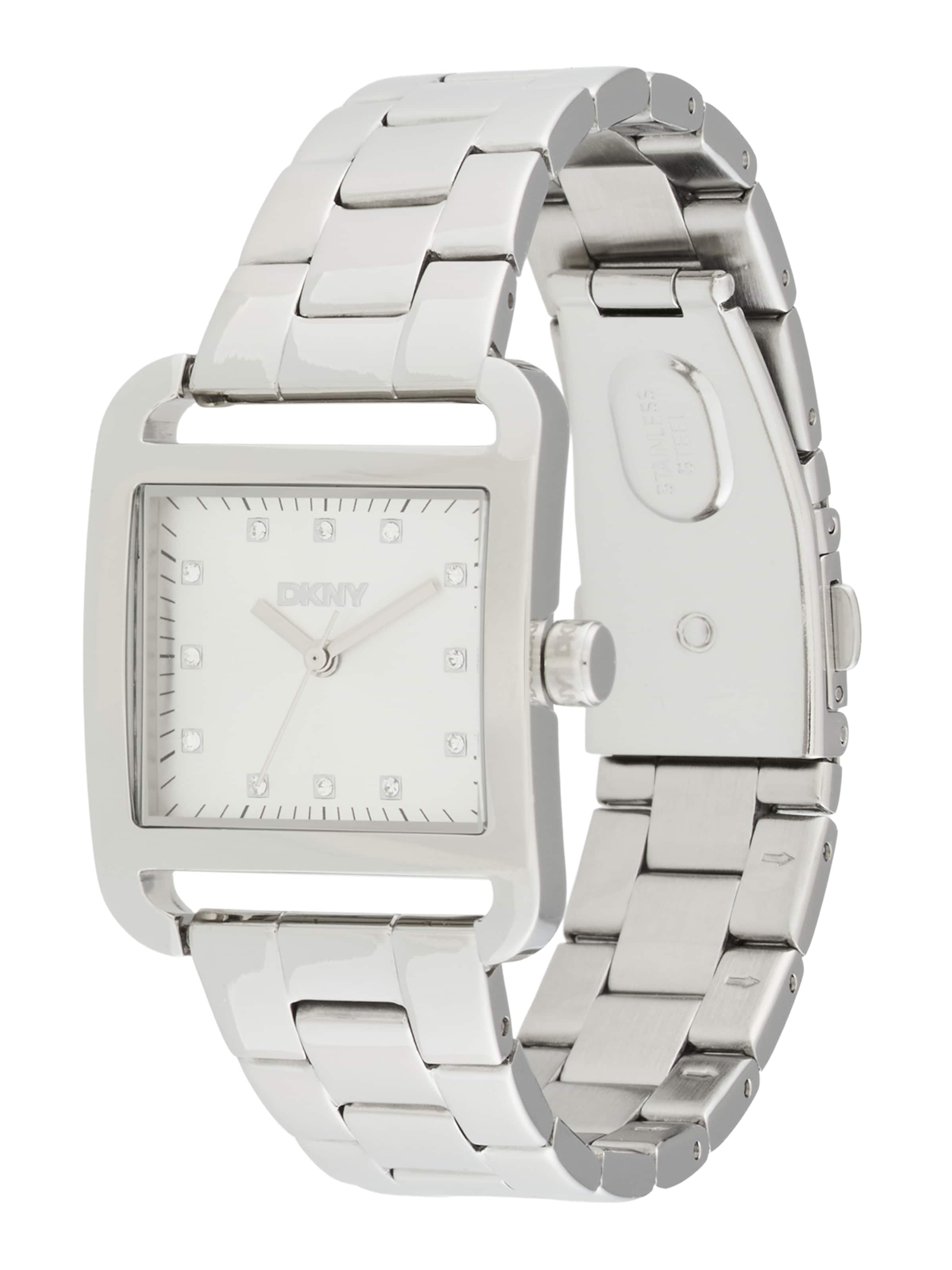 sudrabs DKNY Analogais pulkstenis 'City': no priekšpuses