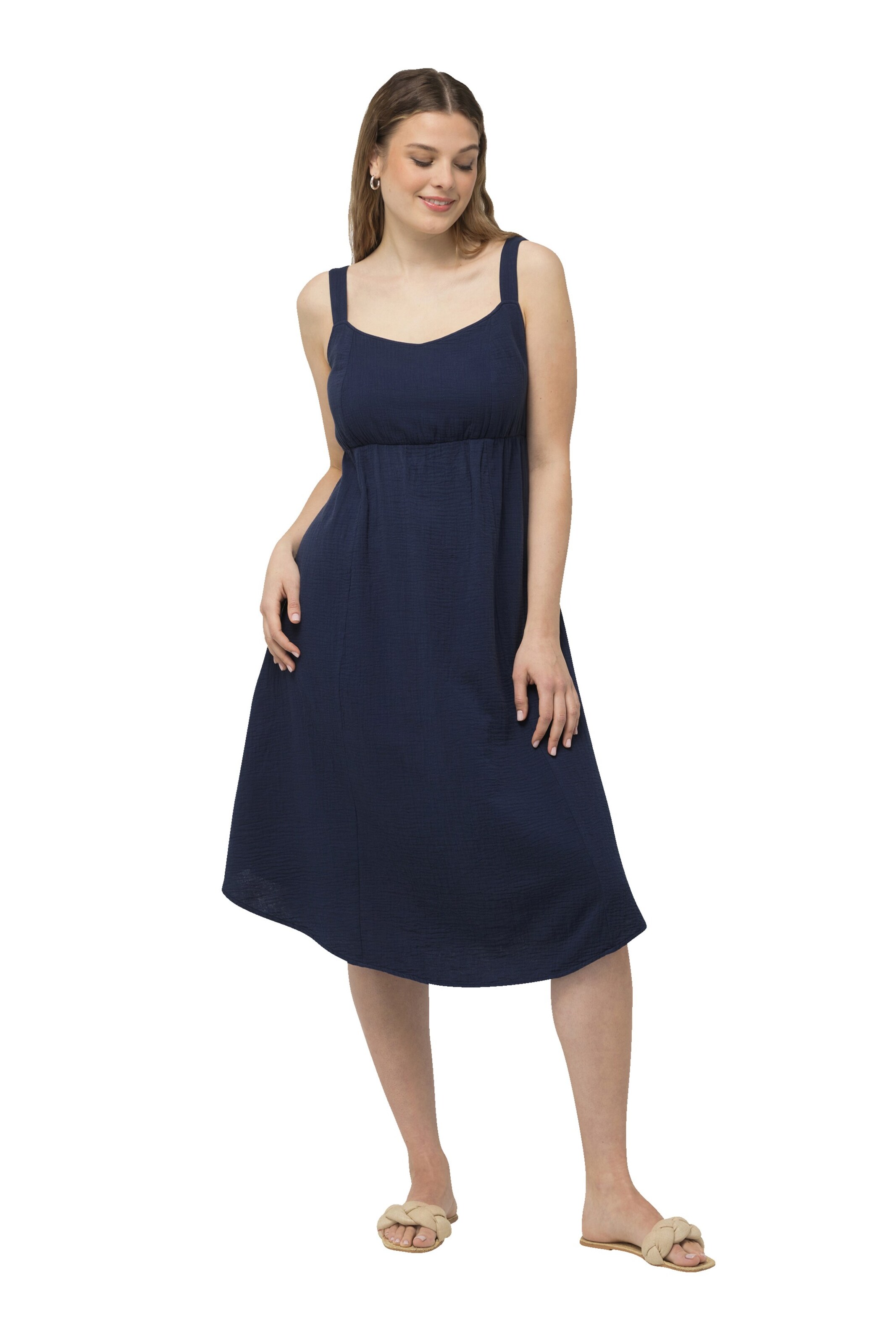 Ulla Popken Kleid in Blau: Vorderseite