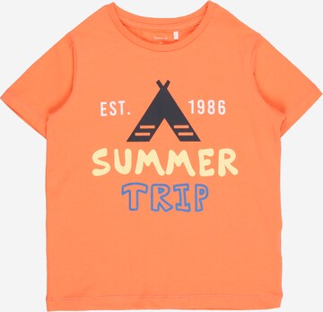 NAME IT Shirt 'Dac' in Oranje: voorkant