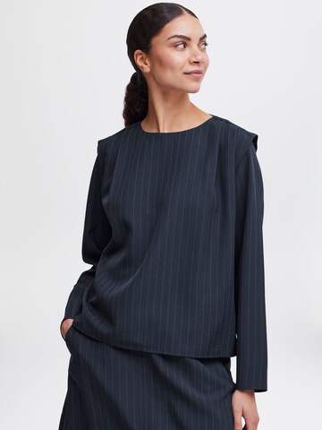 b.young Blouse in Blue: front