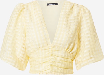 Gina Tricot Blouse 'Simone' in Geel: voorkant