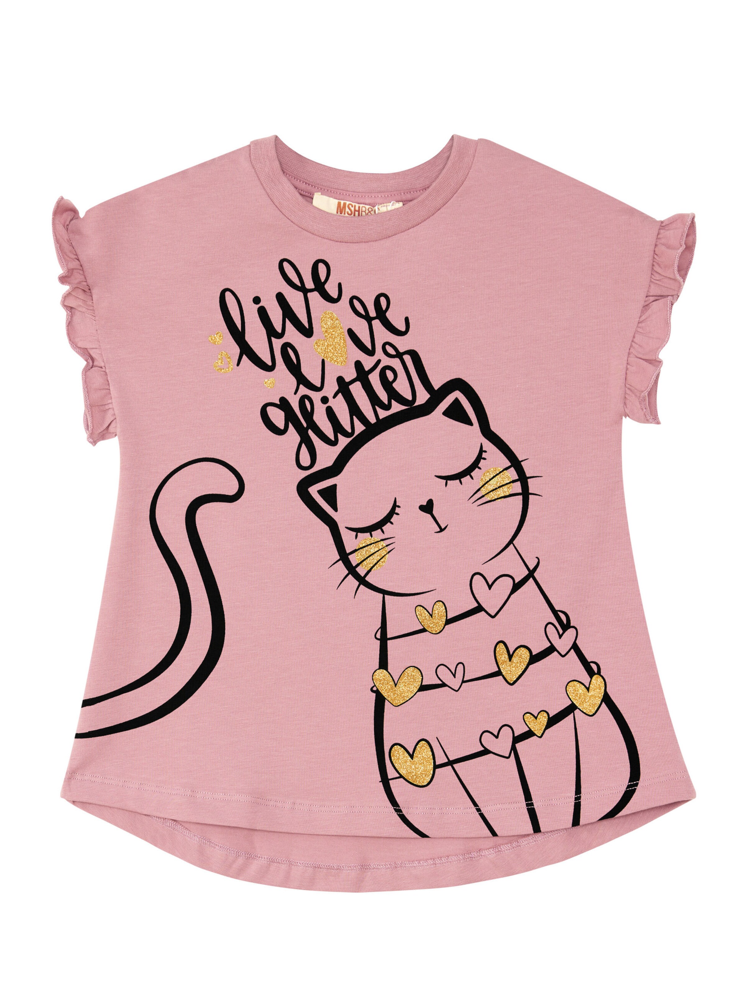 Denokids Set 'Love Cats' in Pink