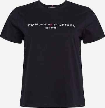 Tommy Hilfiger Curve T-Shirt in Blau: front